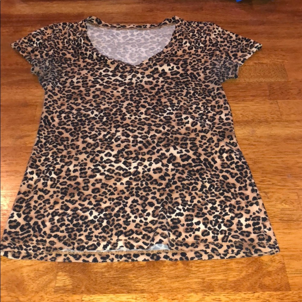 Cheetah Print V-neck